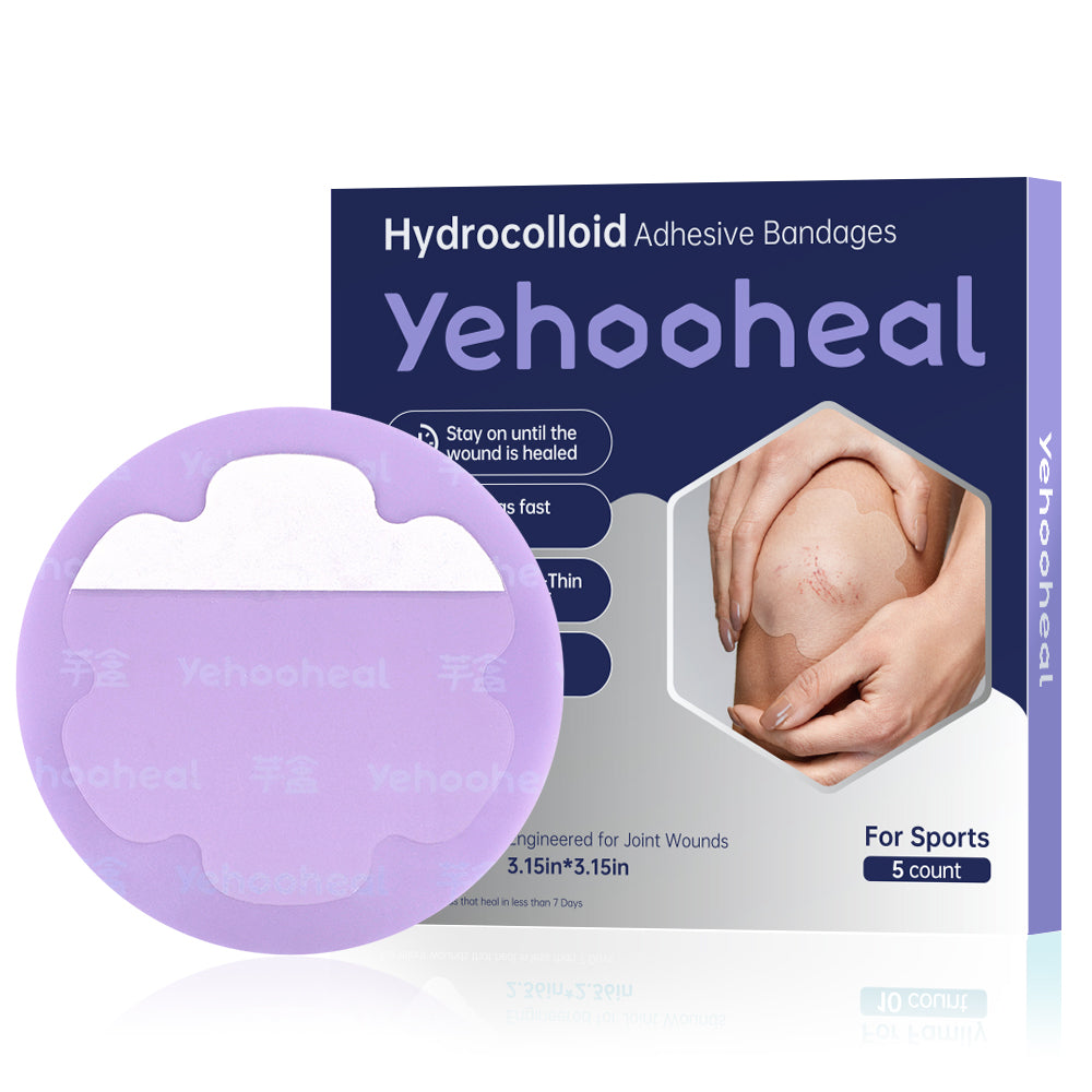 Yehooheal Hydrocolloid Adhesive Bandages 0.1mm Ultra-Thin for Sports Injuries