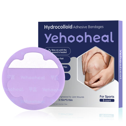 Yehooheal Hydrocolloid Adhesive Bandages 0.1mm Ultra-Thin for Sports Injuries