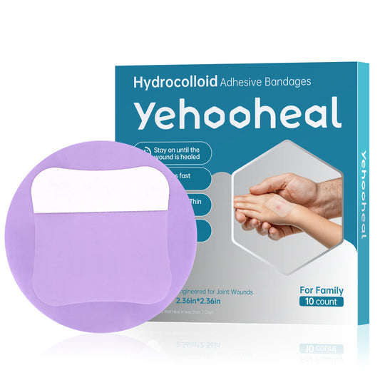 Yehooheal Hydrocolloid Adhesive Bandages 0.1mm Ultra-Thin for Household Injuries