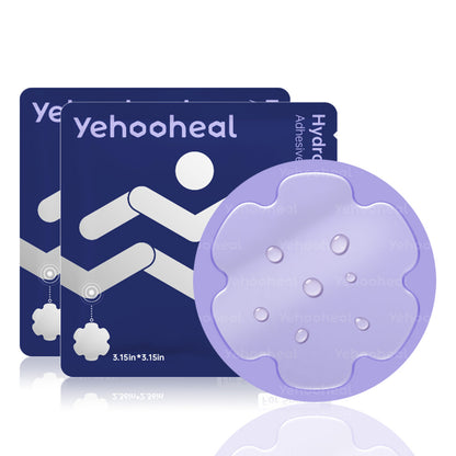 Yehooheal Hydrocolloid Adhesive Bandages 0.1mm Ultra-Thin for Sports Injuries，Stays on for 7 Days