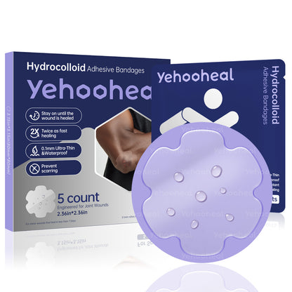 Yehooheal Hydrocolloid Adhesive Bandages 0.1mm Ultra-Thin for Sports Injuries，Stays on for 7 Days